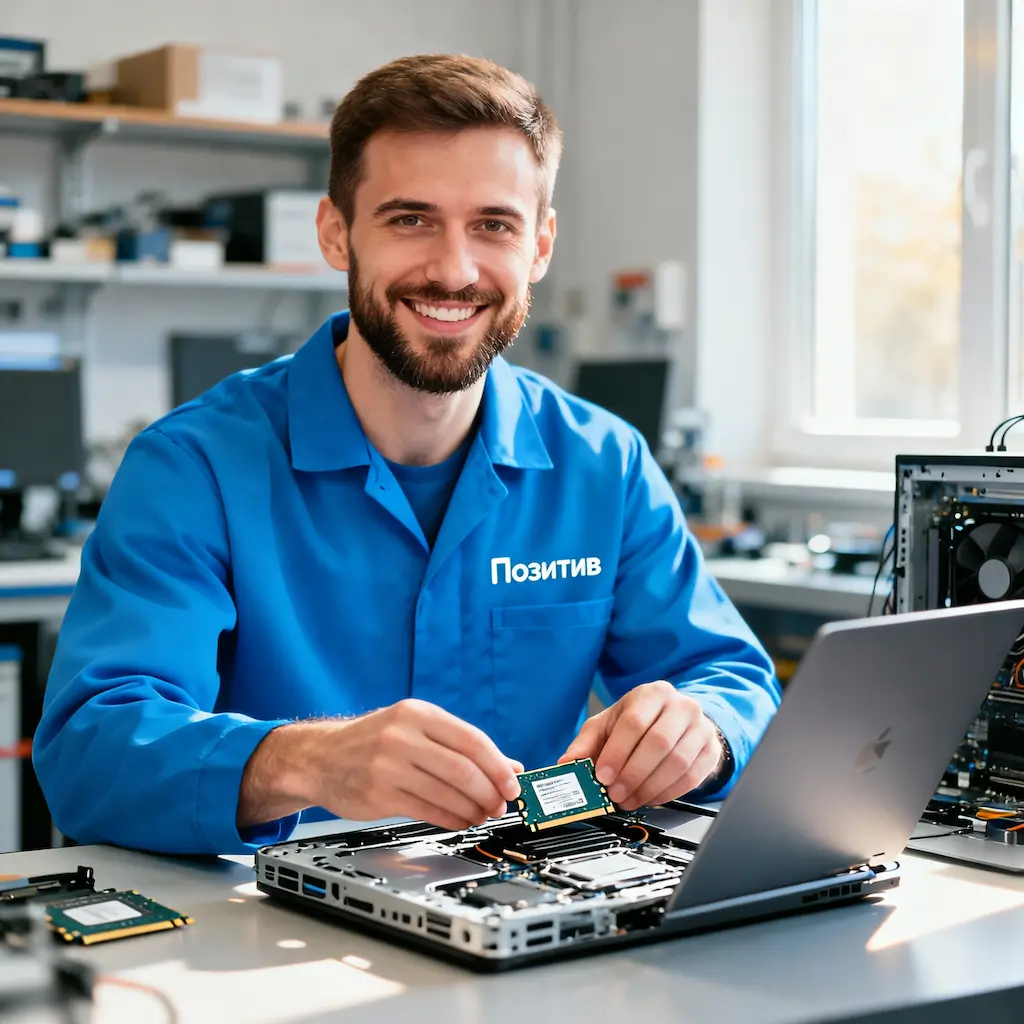заменить HDD на SSD на ноутбуке в Химках