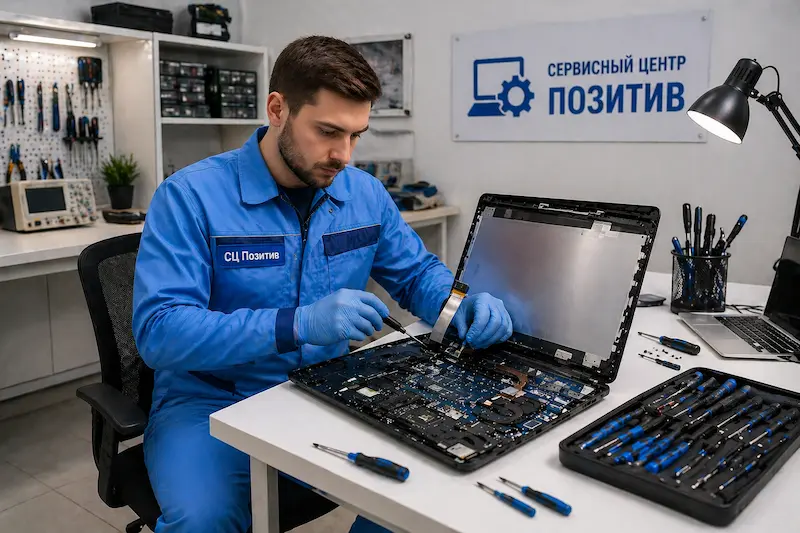 Замена шлейфа матрицы ноутбука в Химках