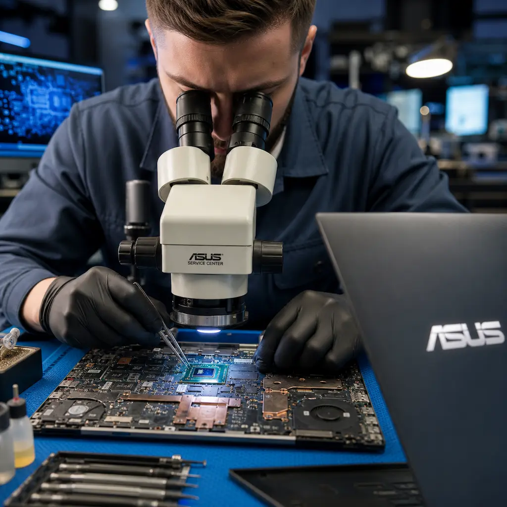 Замена видеокарты ноутбука Asus в Химках