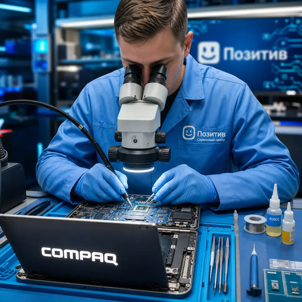 Замена видеокарты ноутбука Compaq в Химках