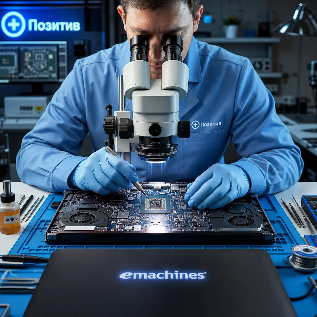 Замена видеокарты ноутбука Emachines в Химках