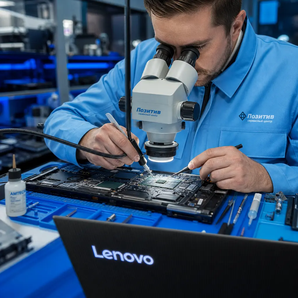 Замена видеокарты ноутбука Lenovo в Химках
