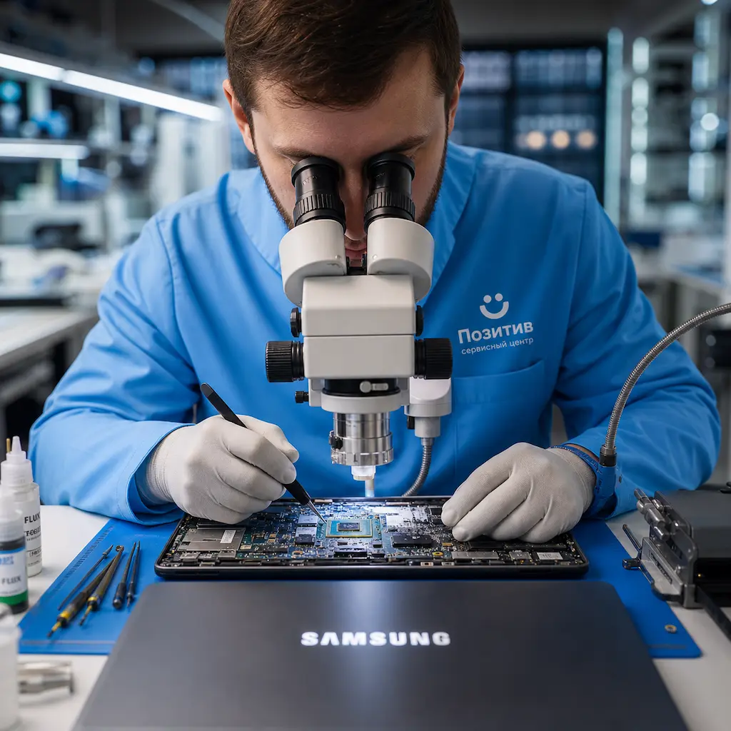 Замена видеокарты ноутбука Samsung в Химках