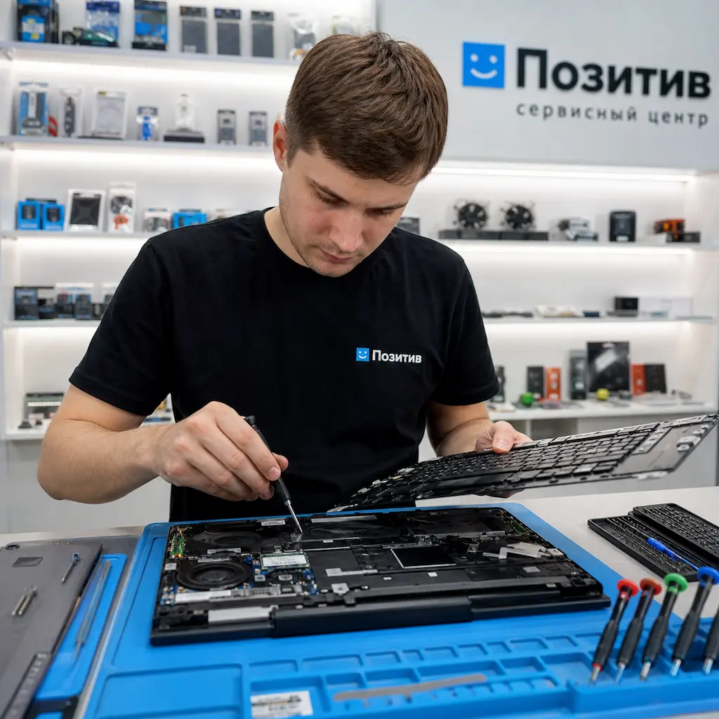 заменить клавиатуру на ноутбуке Samsung в Химках