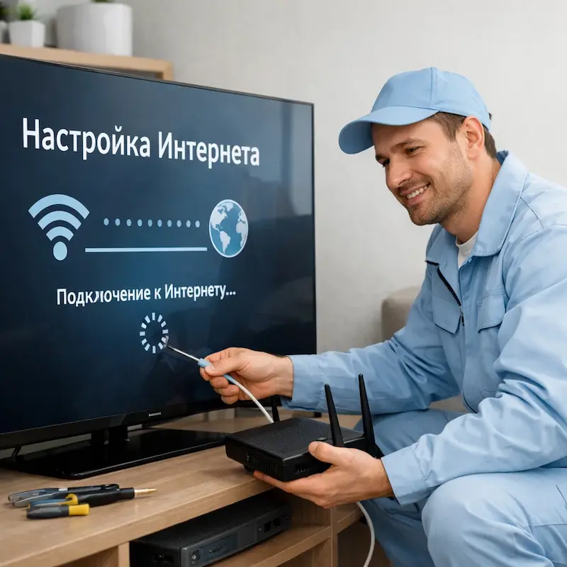 Настройка интернета на ТВ в Химках