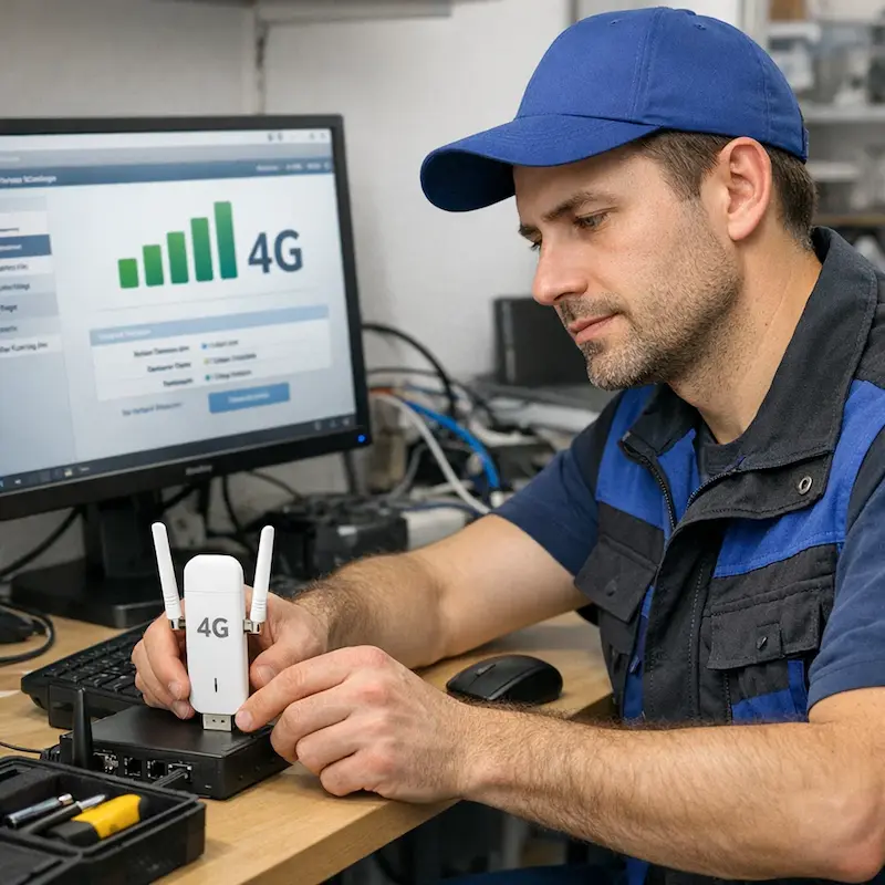 Настройка LTE модема в Химках