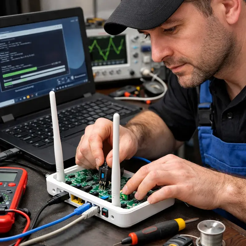 Перепрошивка WiFi роутера в Химках