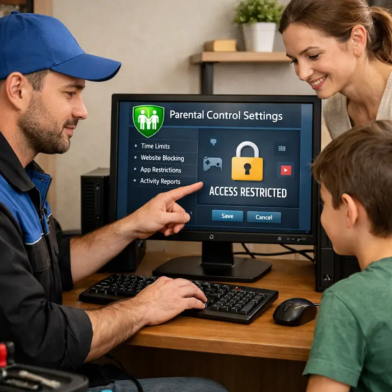 Родительский контроль на компьютере и ноутбуке в Химках