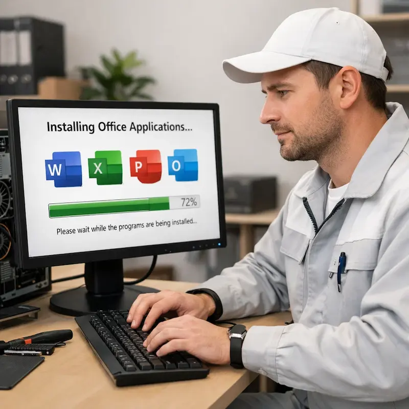 установка офисных программ на компьютер в Химках