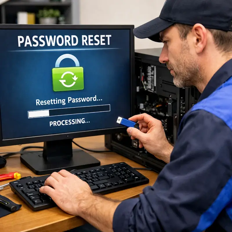 Удаление пароля на компьютере в Химках