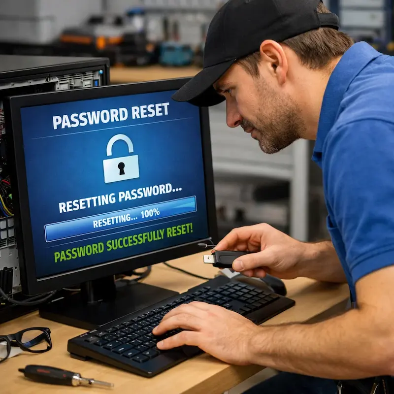 Сброс пароля от компьютера в Химках