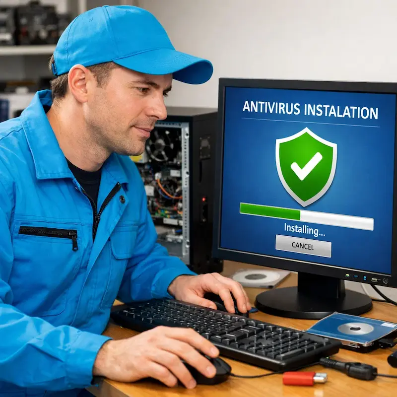 Установка антивируса на ноутбук в Химках