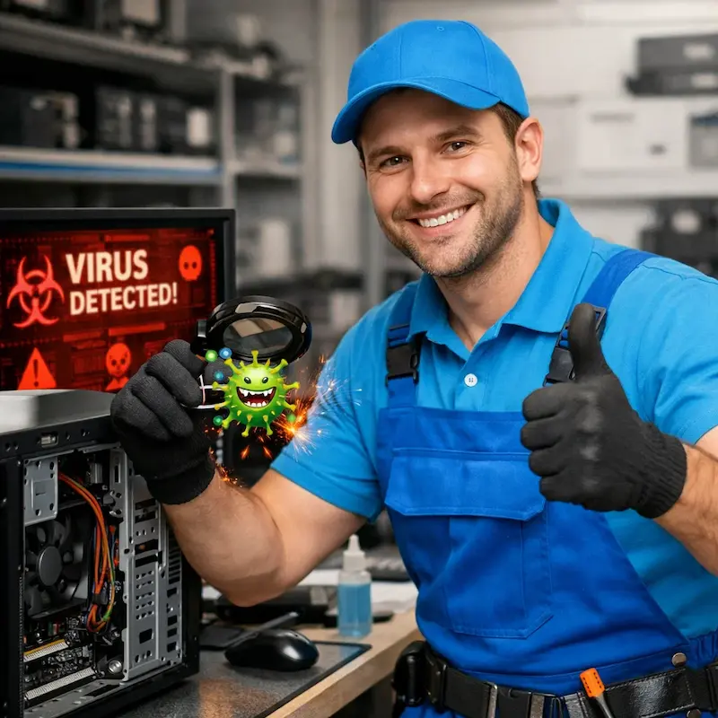 Удаление вирусов с компьютера в Химках